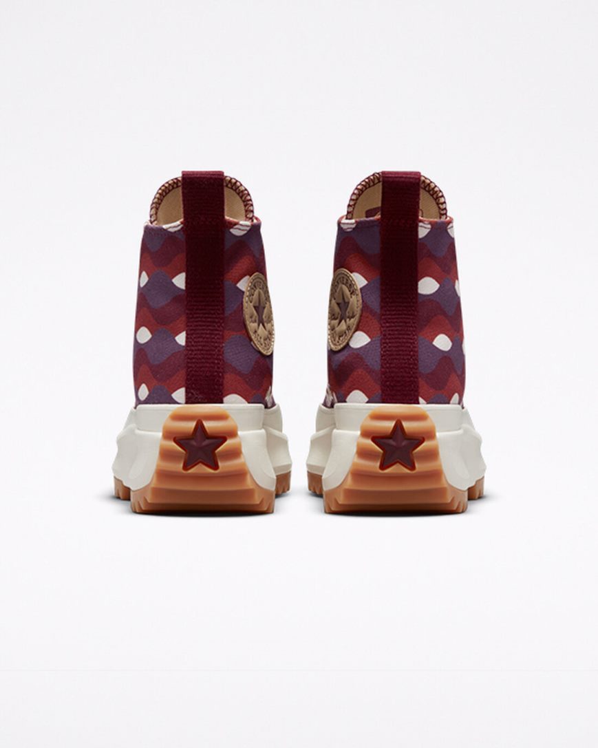 Men's Converse Run Star Hike Twisted Classics High Top Platform Shoes Dark Red / Khaki | AU 36194X